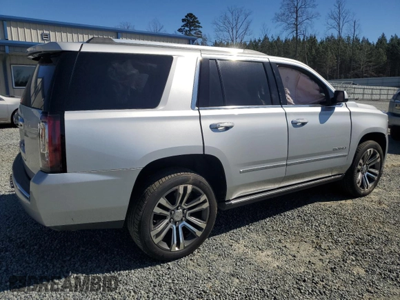 2019 GMC Yukon Denali with VIN 1GKS2CKJ5KR377632, listed as a Copart auction lot 47381685 with 79,163 mi miles and Salvage Title. Bid and sale history available at carsss.com. Image 3.