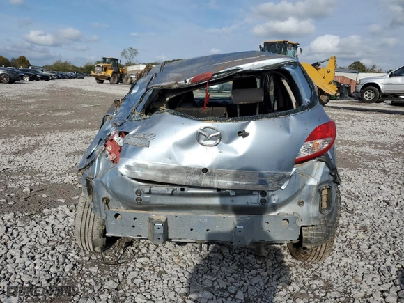 2013 Mazda Mazda2 Sport with VIN JM1DE1KZ2D0164649, listed as a Copart auction lot 78697764 with 0 mi miles and Salvage Title. Bid and sale history available at carsss.com. Image 6.
