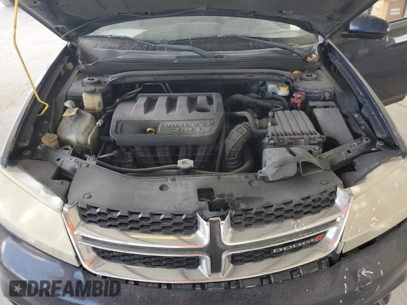 2013 Dodge Avenger SXT with VIN 1C3CDZCB3DN661912, listed as a Copart auction lot 55504475 with 131,151 mi miles and Salvage title. Bid and sale history available at DreamBid. Image 11.
