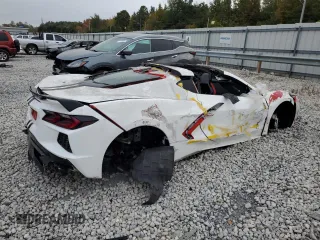 2020 Chevrolet Corvette 3LT with VIN 1G1Y82D43L5101442, listed as a Copart auction lot 70041624 with 0 mi miles and Salvage Title. Bid and sale history available at carsss.com. Image 3.