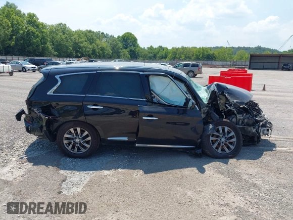 2014 Infiniti QX60 with VIN 5N1AL0MM7EC524031, listed as a IAAI auction lot 42622535 with Not provided miles and . Bid and sale history available at DreamBid. Image 12.
