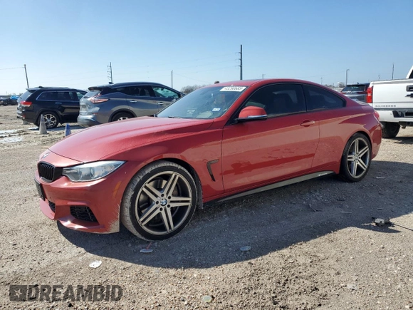 2015 BMW 4 Series 435i with VIN WBA3R1C53FK193111, listed as a Copart auction lot 43290685 with 114,213 mi miles and Salvage Title. Bid and sale history available at DreamBid. Image 1.