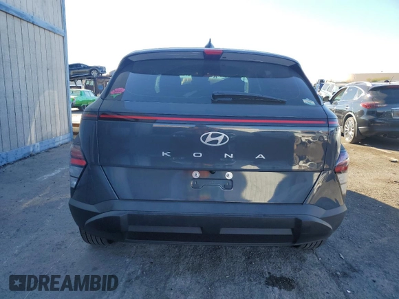 2024 Hyundai Kona Essential with VIN KM8HA3AB9RU099629, listed as a Copart auction lot 82632094 with 4,966 mi miles and Salvage Title. Bid and sale history available at DreamBid. Image 6.