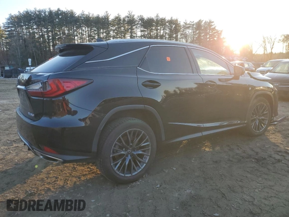 2021 Lexus RX 350 F Sport with VIN 2T2SZMDA0MC280258, listed as a Copart auction lot 84429474 with Not provided miles and Salvage title. Bid and sale history available at DreamBid. Image 3.
