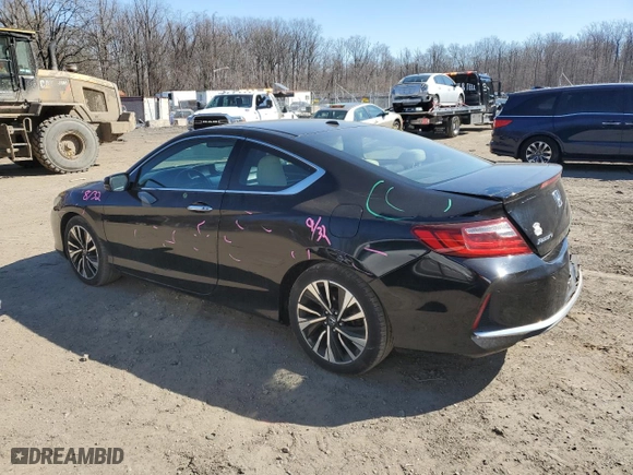 2016 Honda Accord Coupe EX-L with VIN 1HGCT1B80GA003340, listed as a Copart auction lot 46912145 with 130,664 mi miles and Salvage Title. Bid and sale history available at carsss.com. Image 2.