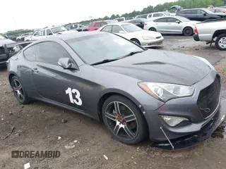 2015 Hyundai Genesis Coupe 3.8L Base z VIN KMHHT6KJ9FU125532, wystawiony jako IAAI lot #42343611 z przebiegiem 123 213 mil mil oraz . Historia ofert i sprzedaży dostępna na DreamBid. Obrazek 1.