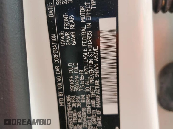 2013 Volvo XC90 Premier Plus с VIN YV4952CY7D1644386, выставлен на аукционе Copart как лот 52824695 с пробегом 85 064 миль миль и Списание • Salvage title. История ставок и продаж доступна на DreamBid. Изображение 13.