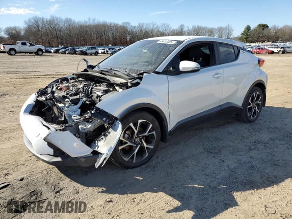 2018 Toyota C-HR XLE with VIN NMTKHMBXXJR020708, listed as a Copart auction lot 46410405 with 0 mi miles and Salvage Title. Bid and sale history available at carsss.com. Image 1.
