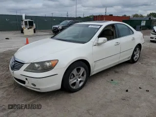 2008 Acura RL with VIN JH4KB16578C000162, listed as a Copart auction lot 44199465 with 209,128 mi miles and Salvage Title. Bid and sale history available at DreamBid. Image 1.