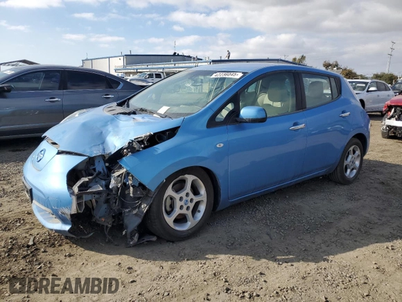 2011 Nissan LEAF SL with VIN JN1AZ0CP3BT000582, listed as a Copart auction lot 42236045 with 0 mi miles and Clean Title. Bid and sale history available at carsss.com. Image 1.
