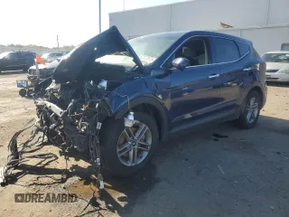 2018 Hyundai Santa Fe 2.4L z VIN 5XYZTDLB2JG573044, wystawiony jako Copart lot #52127875 z przebiegiem 94 769 mil mil oraz Szkoda całkowita • Salvage title. Historia ofert i sprzedaży dostępna na DreamBid. Obrazek 1.