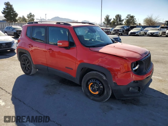 2018 Jeep Renegade Altitude with VIN ZACCJABBXJPJ55128, listed as a Copart auction lot 46362905 with 66,798 mi miles and Clean Title. Bid and sale history available at DreamBid. Image 4.