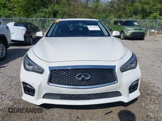 2014 Infiniti Q50 Hybrid Sport with VIN JN1AV7AR0EM703550, listed as a IAAI auction lot 42212384 with 79,308 mi miles and . Bid and sale history available at carsss.com. Image 12.