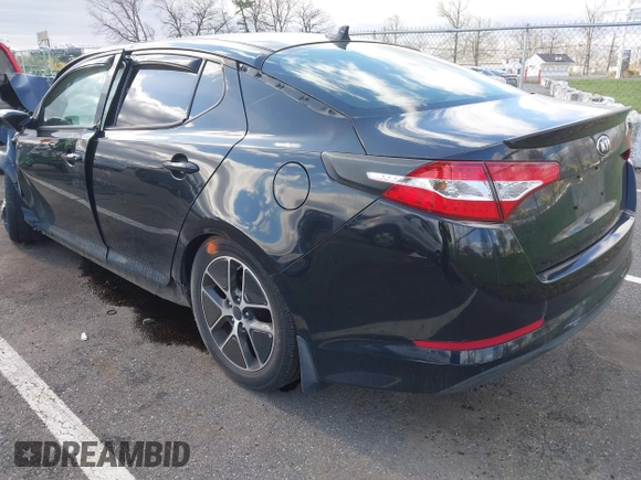 2013 Kia Optima EX with VIN KNAGM4AD8D5049836, listed as a IAAI auction lot 42040438 with Not Provided miles. Bid and sale history available at carsss.com. Image 3.