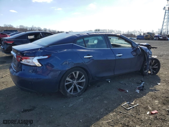 2017 Nissan Maxima SV with VIN 1N4AA6AP5HC362096, listed as a Copart auction lot 47393215 with 0 mi miles and Salvage Title. Bid and sale history available at carsss.com. Image 3.