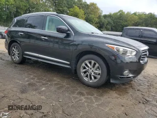 2013 Infiniti JX35 with VIN 5N1AL0MMXDC306745, listed as a Copart auction lot 74531614 with 132,460 mi miles and Salvage Title. Bid and sale history available at carsss.com. Image 4.