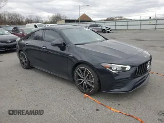 2021 Mercedes-Benz CLA with VIN W1K5J5BB6MN219915, listed as a Copart auction lot 46460125 with 45,053 mi miles and Salvage Title. Bid and sale history available at carsss.com. Image 4.