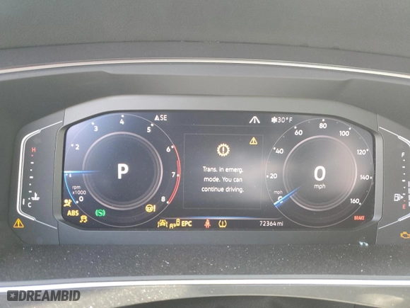 2020 Volkswagen Tiguan SEL Premium R-Line with VIN 3VV4B7AX9LM178718, listed as a Copart auction lot 85866674 with 72,364 mi miles and Salvage Title. Bid and sale history available at carsss.com. Image 9.