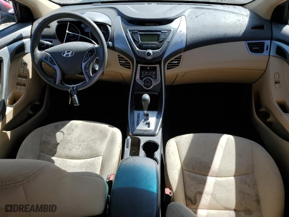 2013 Hyundai Elantra GLS PZEV with VIN 5NPDH4AEXDH174114, listed as a Copart auction lot 53123815 with 197,236 mi miles and Clean Title. Bid and sale history available at carsss.com. Image 8.