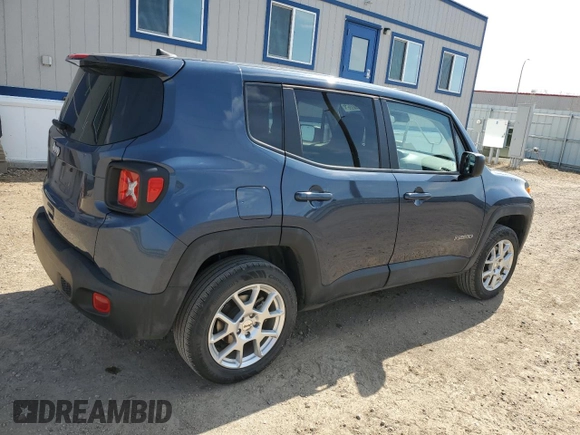 2023 Jeep Renegade Latitude with VIN ZACNJDB12PPP72954, listed as a Copart auction lot 54257005 with 25,320 mi miles and Clean Title. Bid and sale history available at carsss.com. Image 3.