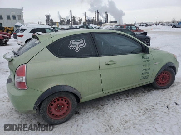 2010 Hyundai Accent L with VIN KMHCN3BC2AU166579, listed as a Copart auction lot 45977305 with 326,884 mi miles and Salvage Title. Bid and sale history available at carsss.com. Image 3.