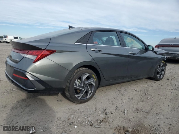 2024 Hyundai Elantra Limited with VIN KMHLP4DG4RU842333, listed as a Copart auction lot 41929135 with 6,425 mi miles and Salvage Title. Bid and sale history available at carsss.com. Image 3.