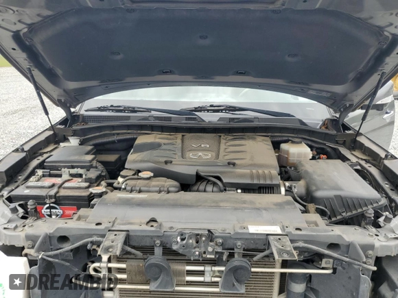 2016 Infiniti QX80 z VIN JN8AZ2NE3G9121495, wystawiony jako Copart lot #55489125 z przebiegiem 114 032 mil mil oraz Szkoda całkowita • Salvage title. Historia ofert i sprzedaży dostępna na DreamBid. Obrazek 12.