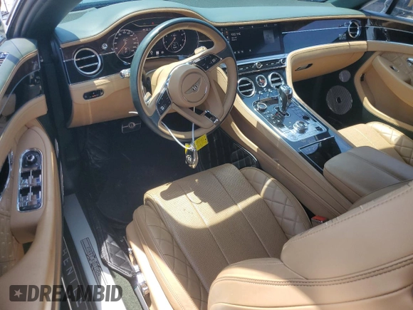 2020 Bentley Continental GT First Edition with VIN SCBCG2ZG9LC075046, listed as a Copart auction lot 57304795 with 32,669 mi miles and Salvage title. Bid and sale history available at DreamBid. Image 8.
