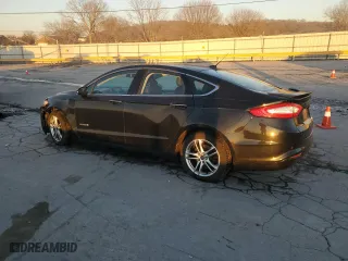 2015 Ford Fusion Titanium Hybrid with VIN 3FA6P0RU4FR197748, listed as a Copart auction lot 46230025 with 132,926 mi miles and Salvage Title. Bid and sale history available at carsss.com. Image 2.