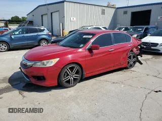 2016 Honda Accord Sport z VIN 1HGCR2F58GA225869, wystawiony jako Copart lot #58639865 z przebiegiem 197 207 mil mil oraz Szkoda całkowita • Salvage title. Historia ofert i sprzedaży dostępna na DreamBid. Obrazek 1.