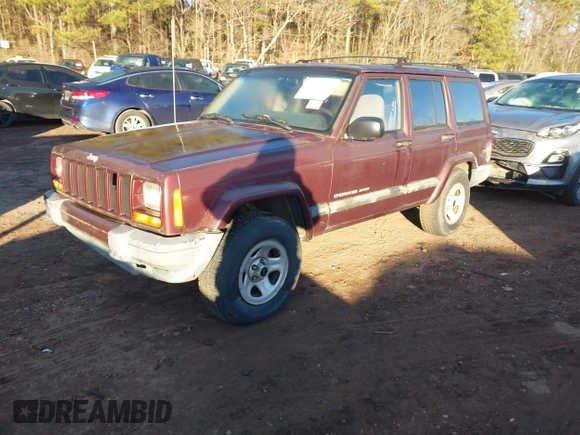 2001 Jeep Cherokee Sport with VIN 1J4FT48S11L539624, listed as a IAAI auction lot 41370117 with 120,052 mi miles. Bid and sale history available at carsss.com. Image 2.
