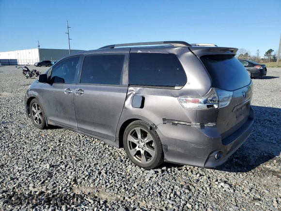 2017 Toyota Sienna SE with VIN 5TDXZ3DC1HS768654, listed as a Copart auction lot 48874735 with 246,060 mi miles and Salvage Title. Bid and sale history available at carsss.com. Image 2.