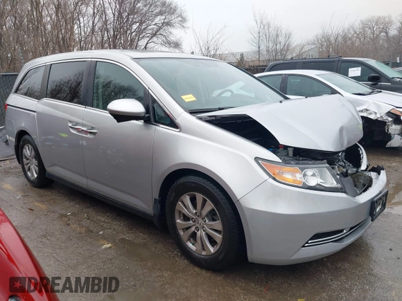 2015 Honda Odyssey EX-L with VIN 5FNRL5H63FB049952, listed as a IAAI auction lot 41467506 with 84,173 mi miles and . Bid and sale history available at carsss.com. Image 1.