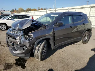 2020 Jeep Compass Latitude with VIN 3C4NJDBB4LT255556, listed as a Copart auction lot 76440714 with 19,102 mi miles and Salvage Title. Bid and sale history available at DreamBid. Image 1.