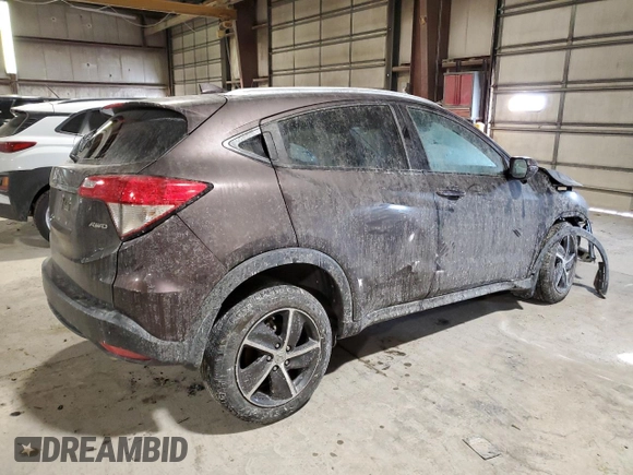 2021 Honda HR-V EX with VIN 3CZRU6H53MM729931, listed as a Copart auction lot 41666175 with 46,577 mi miles and Salvage Title. Bid and sale history available at carsss.com. Image 3.