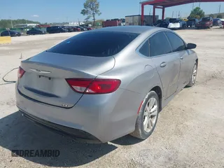 2016 Chrysler 200 LX with VIN 1C3CCCFB0GN194075, listed as a IAAI auction lot 41728908 with 124,776 mi miles. Bid and sale history available at carsss.com. Image 4.