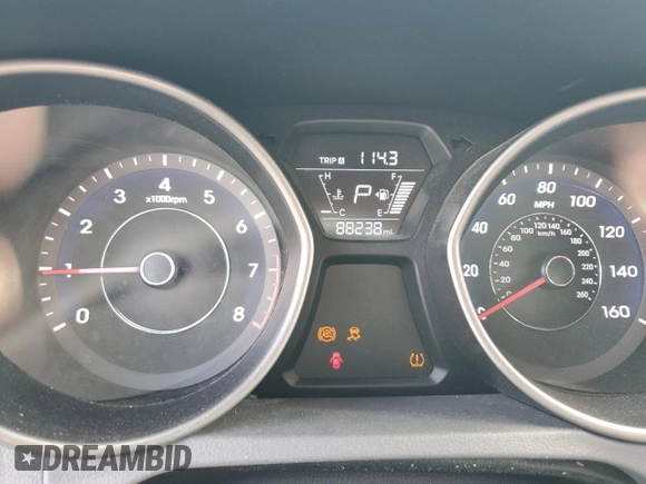 2016 Hyundai Elantra SE with VIN 5NPDH4AE2GH770371, listed as a Copart auction lot 61814115 with 88,238 mi miles and Salvage title. Bid and sale history available at DreamBid. Image 9.