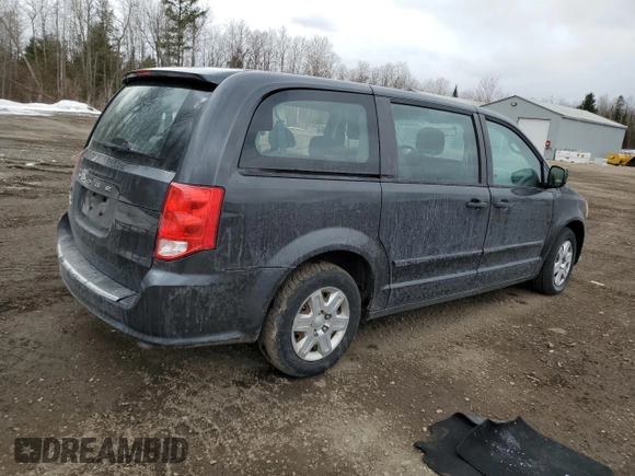 2012 Dodge Grand Caravan SE with VIN 2C4RDGBG4CR335206, listed as a Copart auction lot 52460645 with 191,024 mi miles and Clean Title. Bid and sale history available at DreamBid. Image 3.