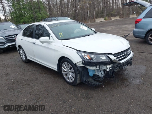 2015 Honda Accord EX-L z VIN 1HGCR2F84FA028254, wystawiony jako IAAI lot #41953811 z przebiegiem 140 902 mil mil oraz . Historia ofert i sprzedaży dostępna na DreamBid. Obrazek 1.