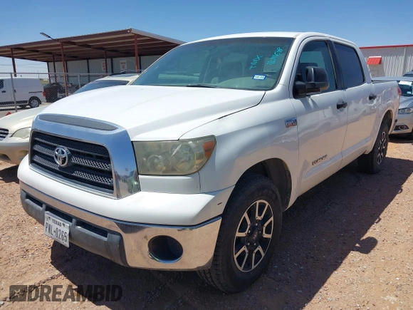 2007 Toyota Tundra SR5 with VIN 5TBEV541X7S468096, listed as a IAAI auction lot 42111698 with 1 mi miles. Bid and sale history available at carsss.com. Image 2.