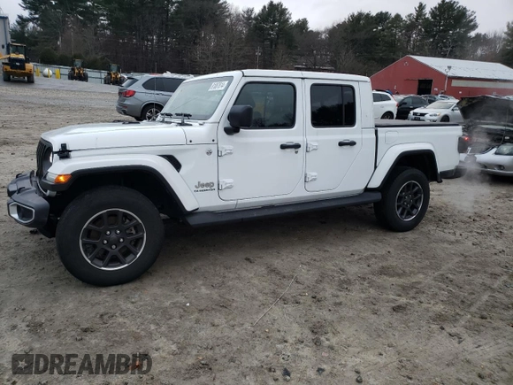2022 Jeep Gladiator Overland с VIN 1C6HJTFG6NL168535, выставлен на аукционе Copart как лот 81087614 с пробегом 26 671 миль миль и Списание • Salvage title. История ставок и продаж доступна на DreamBid. Изображение 1.