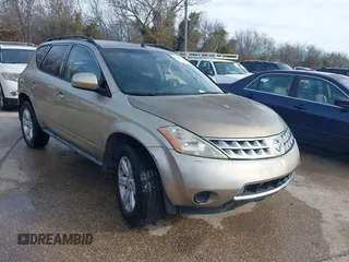 2007 Nissan Murano S with VIN JN8AZ08W07W639686, listed as a IAAI auction lot 41685719 with 126,188 mi miles and . Bid and sale history available at DreamBid. Image 1.