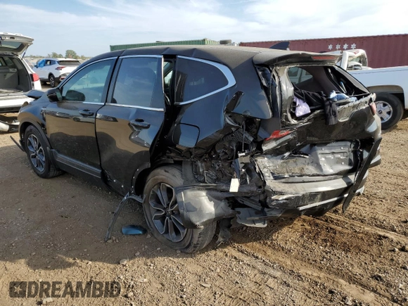 2020 Honda CR-V EX with VIN 7FART6H54LE025253, listed as a Copart auction lot 72110224 with 42,762 mi miles and Salvage Title. Bid and sale history available at DreamBid. Image 2.
