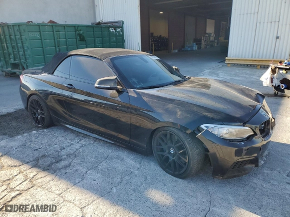 2015 BMW 2 Series M235i with VIN WBA1M1C53FV393331, listed as a Copart auction lot 88309655 with 82,403 mi miles and Salvage Title. Bid and sale history available at carsss.com. Image 4.