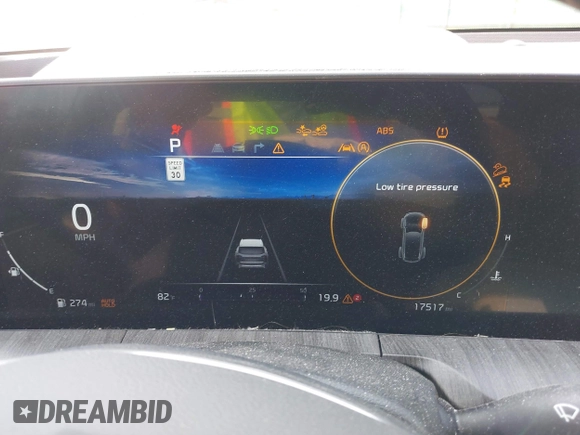 2023 Kia Telluride SX X-Pro with VIN 5XYP5DGC8PG376862, listed as a IAAI auction lot 42481710 with 17,517 mi miles and . Bid and sale history available at DreamBid. Image 7.