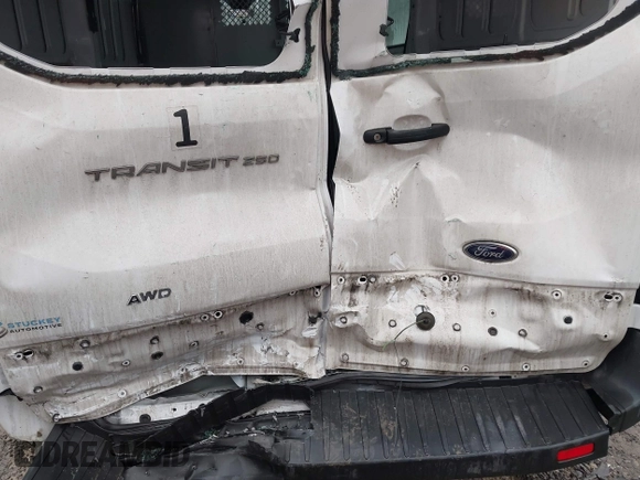 2021 Ford Transit Cargo with VIN 1FTBR2C82MKA29523, listed as a IAAI auction lot 41069336 with 195,397 mi miles and . Bid and sale history available at DreamBid. Image 6.