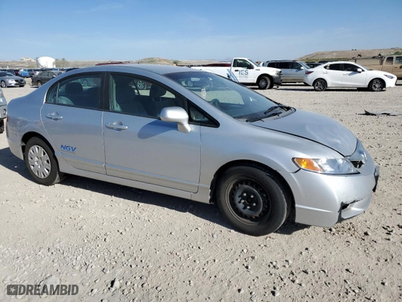2009 Honda Civic Sdn GX with VIN 1HGFA46599L000884, listed as a Copart auction lot 52988765 with 152,420 mi miles and Clean Title. Bid and sale history available at carsss.com. Image 4.