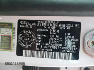 2021 Kia Sorento X-Line z VIN 5XYRGDLF8MG038912, wystawiony jako Copart lot #46582275 z przebiegiem 130 794 mil mil oraz Szkoda całkowita • Salvage title. Historia ofert i sprzedaży dostępna na DreamBid. Obrazek 13.