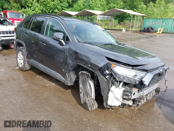 2020 Toyota RAV4 XLE with VIN 2T3W1RFV4LC040257, listed as a IAAI auction lot 42448299 with 77,618 mi miles and . Bid and sale history available at DreamBid. Image 1.