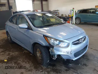 2013 Hyundai Accent GLS with VIN KMHCT4AE3DU554598, listed as a IAAI auction lot 42378991 with 136,066 mi miles and . Bid and sale history available at DreamBid. Image 1.